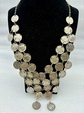 1965-2000 US 10 Cent Coin Necklace-Hand Crafted Dime Necklace